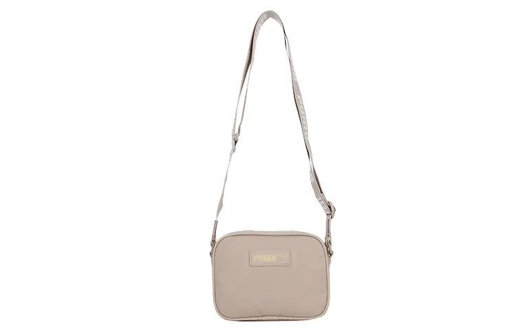 PUMA Fabric Shoulder Bag, Crossbody Bag Regular Women's Milk Tea