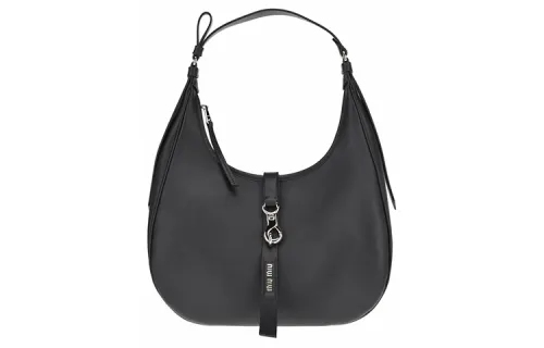 MIU MIU Sheepskin Dumpling Bag Shoulder Bag Women's Black