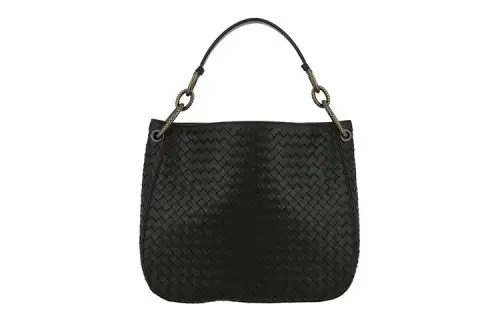 Bottega Veneta Leather Handbag Women's Black