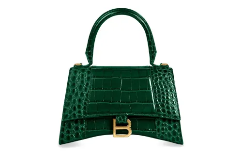 Balenciaga Bottle S Hourglass Top Handle Bag Green