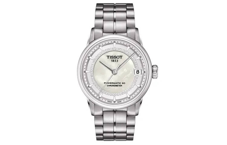 TISSOT Luxury Collection Automatic Mechanical Movement Women's Watch 33mm White Dial Stainless Steel Case