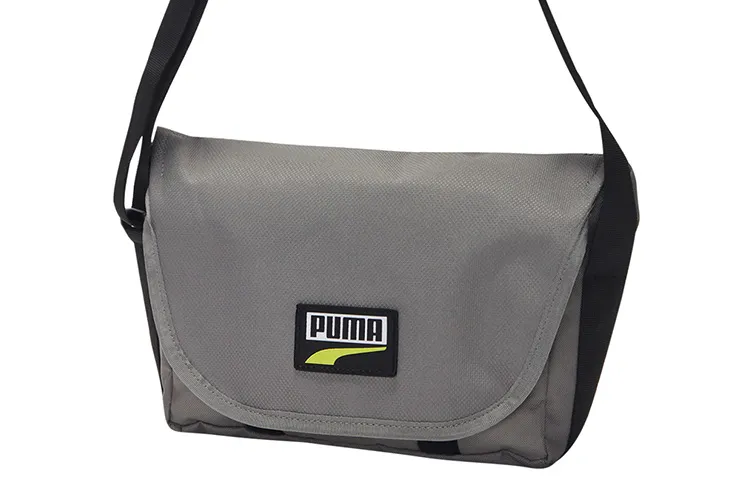 PUMA Fabric Messenger Bag, Crossbody Bag Regular Unisex Gray