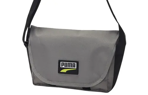 PUMA Fabric Messenger Bag, Crossbody Bag Regular Unisex Gray