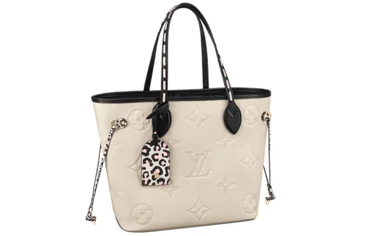 LOUIS VUITTON Neverfull Mm Wild At Heart Cream