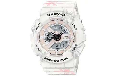 CASIO Women's BABY-G 43.4mm White Watch BA-110CF-7A