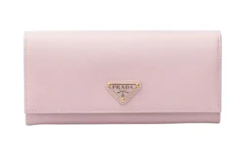 PRADA Saffiano Leather Wallet Women's
