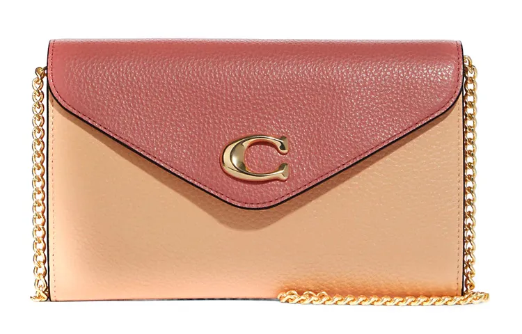 COACH Tammie Pebbled Leather Crossbody Bags Small Women's Candy Pink