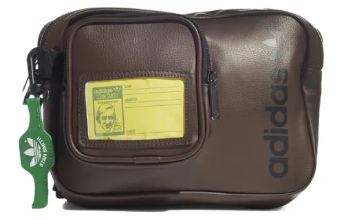 Adidas Originals Polyurethane Small Square Bag, Shoulder Bag, Crossbody Bag, Sling Bag, Fanny Pack Regular Unisex Brown