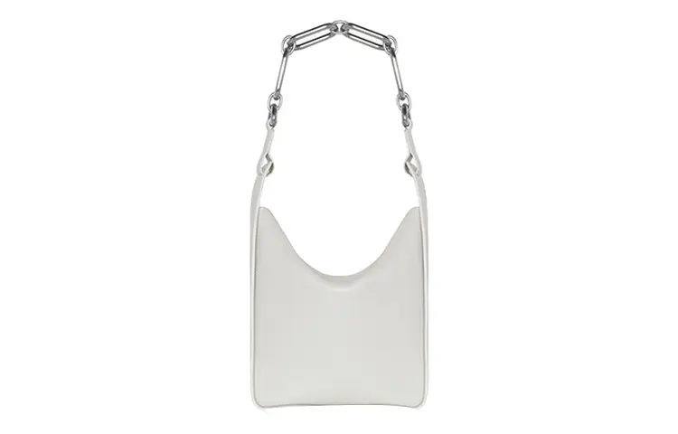 Balenciaga Grained Calfskin Tote Bag, Shopping Bag, Handbag Small Women's White
