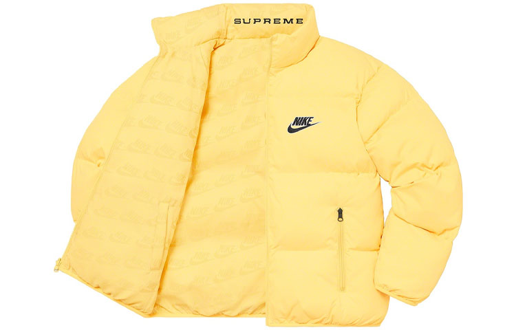 Куртка Supreme x nike reversible puffy jacket SS21 (мультиколор) — фото 20