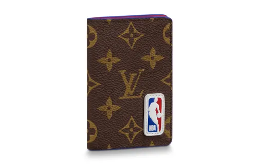 LOUIS VUITTON NBA Coated Canvas Wallet Men's Brown