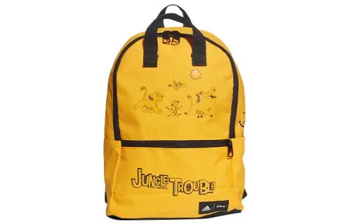 Adidas Disney The Lion King, Collaboration Cartoon Character Polyester Backpack Regular Unisex Yellow