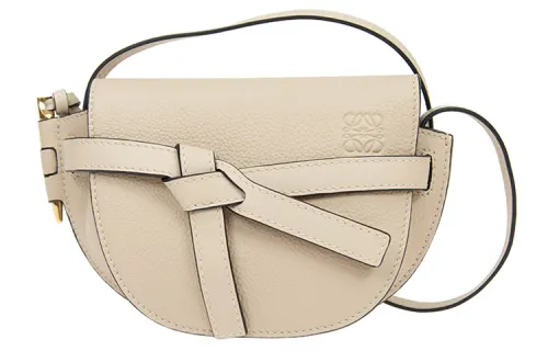 LOEWE Gate Soft Grain Cow Leather Bowknot Bag, Handheld Crossbody Bag, Shoulder Bag, Handbag Mini Women's