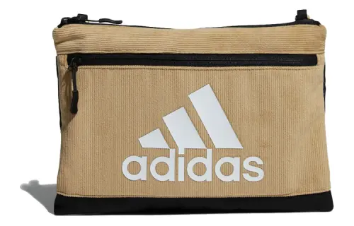 Adidas Polyester Portable Crossbody Bag, Shoulder Bag Unisex Light Khaki