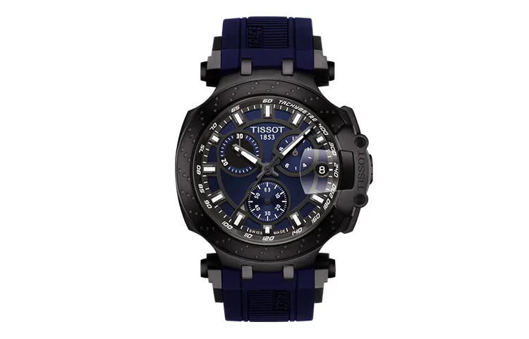 TISSOT Race Collection Quartz Movement 100m Waterproof Men's Watches Watch 43mm Blue Dial Stainless Steel Case