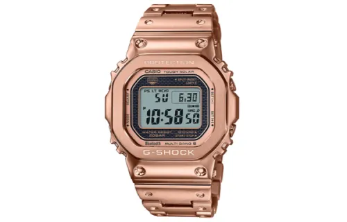 G-SHOCK G-SHOCK B5000 Series Metal Cube Waterproof Bluetooth Connection Solar Quartz Movement Stainless Steel Strap Japanese and Korean Watch Men's Watch Gray Dial