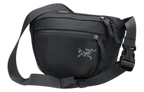 Arc'teryx 2.5L Crossbody Outdoor Bag Nylon Black Men's