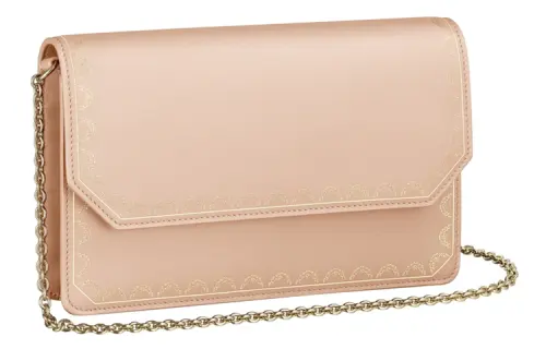 CARTIER Guirlande Cow Leather Shoulder Bag, Crossbody Bag Women's Pink/Multicolor