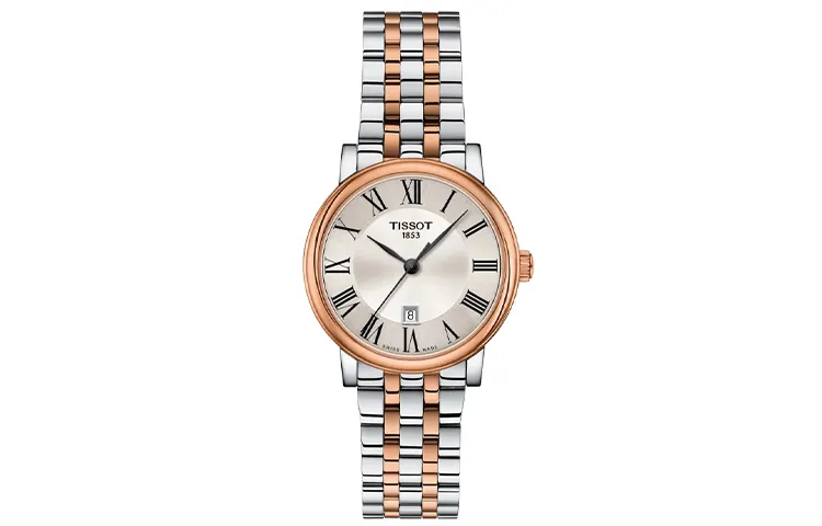 TISSOT Tissot, quartz waterproof women's watch, dial, watch strap stainless steel, quartz mechanism, 50meter, 30mm