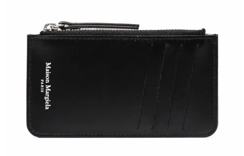 Maison Margiela Smooth Leather Card Holder, Wallet Men's Black