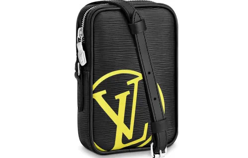 LOUIS VUITTON Tribute To Virgil Epi Leather Shoulder Bag, Crossbody Bag Mini Men's Black