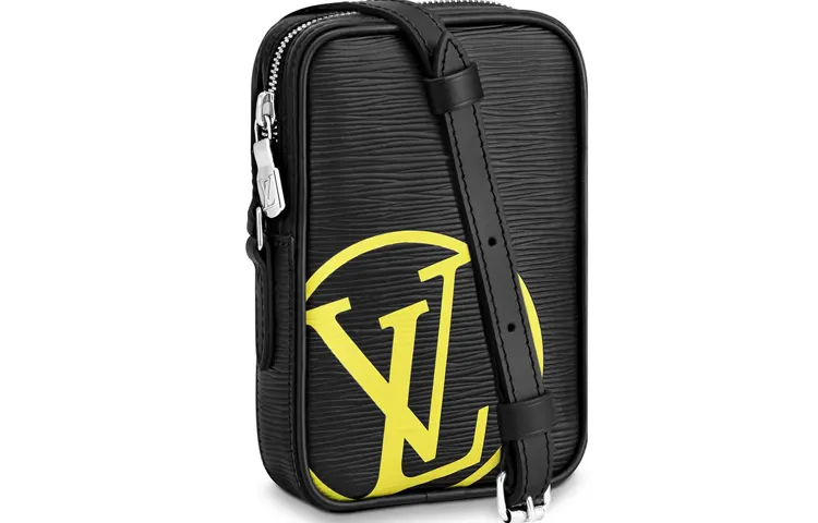 LOUIS VUITTON Tribute To Virgil Epi Leather Shoulder Bag, Crossbody Bag Mini Men's Black