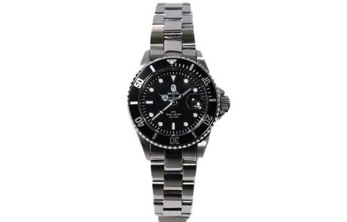 A BATHING APE Bape Watch Water Resistant For Everyday Use Quartz Movement Metal Strap Watch Unisex