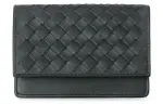Bottega Veneta Cow Leather Card Holder Men's Black