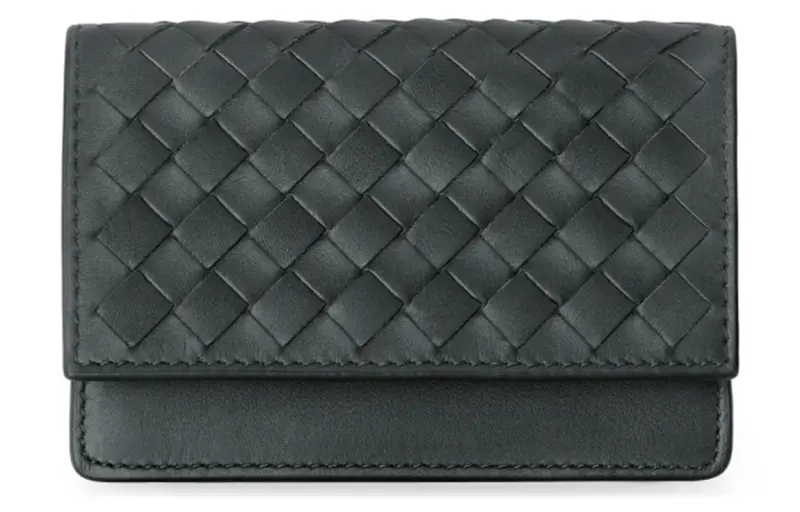 Bottega Veneta Cow Leather Card Holder Men's Black