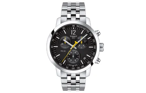 TISSOT Quartz Movement Men's Watches Watch 42mm Black Dial Stainless Steel Case