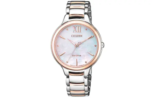 CITIZEN Ecology Drive Collection L Light Powered Quartz Movement Stainless Steel Strap Watch