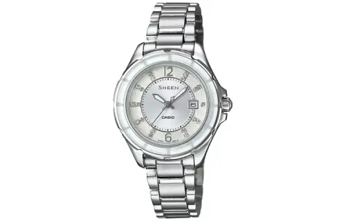 CASIO Women's SHEEN White Watch SHE-4045D-7A