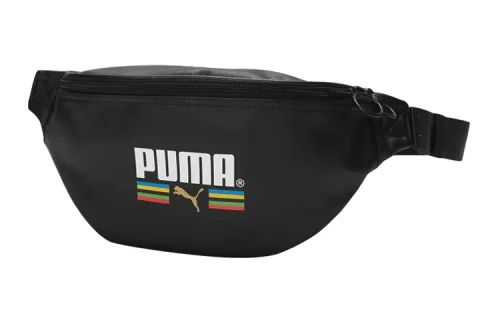PUMA Textile, Artificial Leather Crossbody Bag, Sling Bag, Fanny Pack Regular Unisex Black