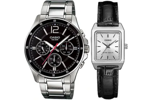 CASIO Unisex Pair Table Series Black Watch