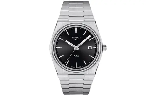 TISSOT PRX Quartz Movement Men's Watches Watch 40mm Black Dial Stainless Steel Watchband