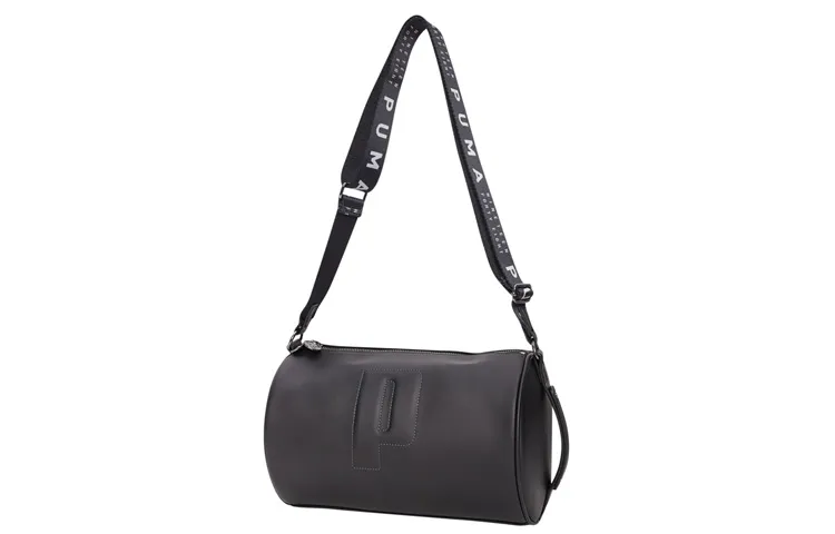 PUMA Fabric Cylinder Bag, Portable Crossbody Bag, Shoulder Bag Women's Black