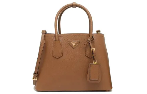 PRADA Leather Shoulder Bag, Crossbody Bag, Handbag Women's Brown
