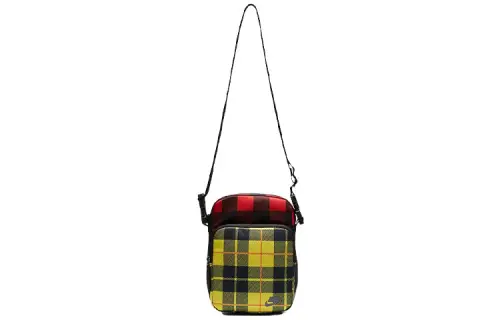 Nike Heritage Polyester Shoulder Bag, Crossbody Bag Regular Unisex Red Yellow Multicolor