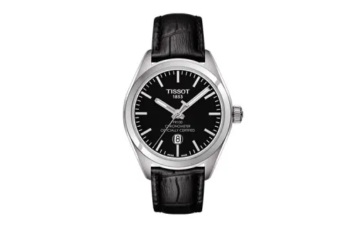 TISSOT PR100 Collection Quartz Movement Women's Watch 33mm Black Dial Stainless Steel Case