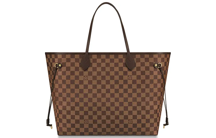 LOUIS VUITTON NEVERFULL Coated Canvas With Leather Mother Daughter Tote Bag, Shoulder Handbag Large Women's Brown