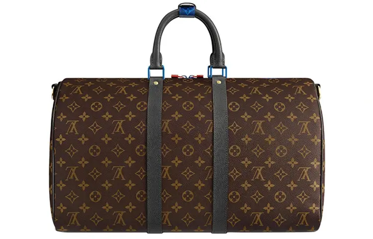 LOUIS VUITTON Keepall Coated Canvas Travel Bag, Carry on Bag, Shoulder Bag, Crossbody Bag, Handbag Men's Brown