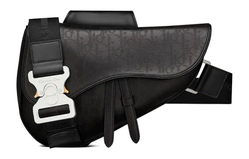 DIOR Saddle Cow Leather Saddle Bag, Crossbody Bag, Shoulder Bag Men's Black