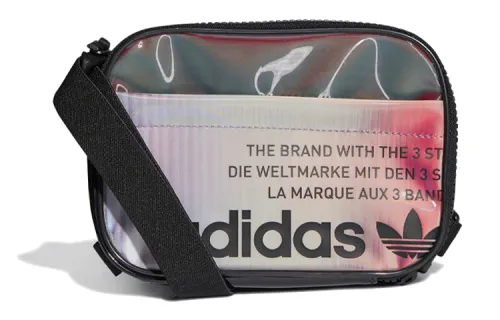 Adidas, universal sports polyurethane shopping bag, camera, equipment bag, belt bag, black shoulder bag for men and women, for beloved