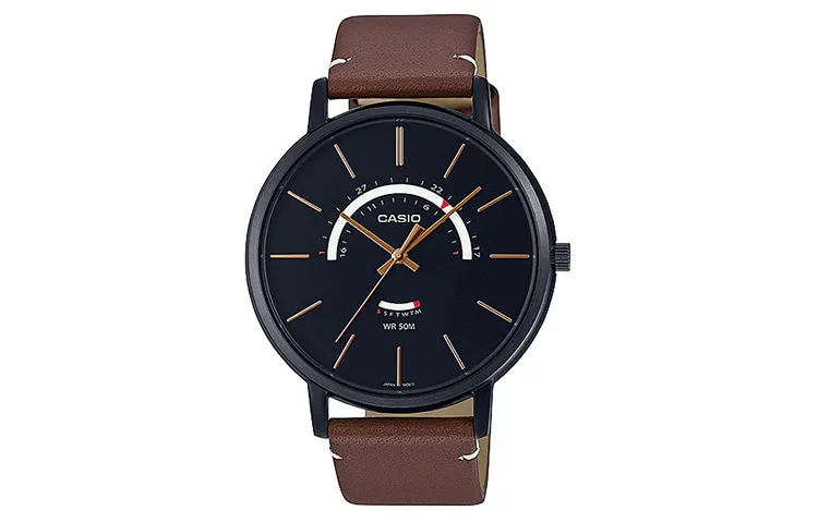 CASIO Men Standard Series 43mm Black Watch MTP-B105BL-1AV