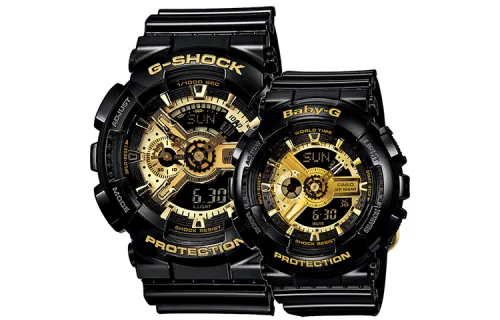 CASIO Unisex Pair Table Series Black Watch