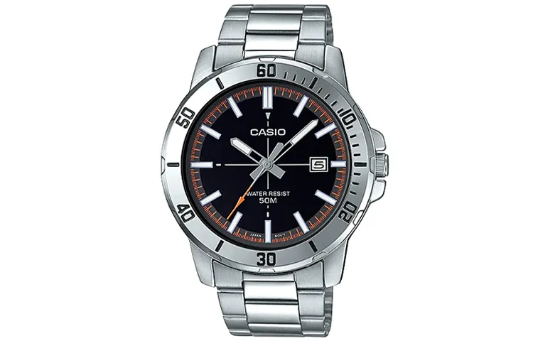 CASIO STANDARD Swordfish Ghost Quartz Movement Stainless Steel Strap Watch Men's Watches Black Dial