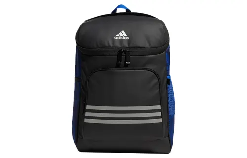 Adidas Polyester Backpack Regular Unisex Black & Royal Blue