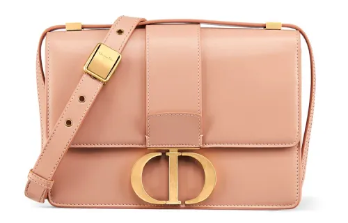 DIOR 30 Montaigne Smooth Cow Leather Box Bag, Crossbody Bag, Shoulder Bag Women's Rose Pink