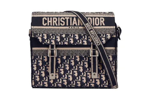 DIOR DiorCamp Canvas Bag, Messenger Bag, Shoulder Bag, Crossbody Bag Medium Unisex Denim Blue