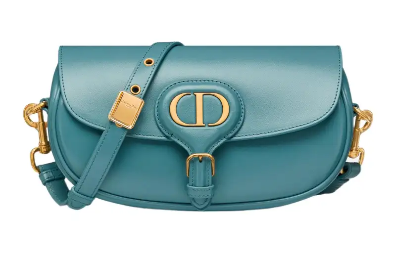 DIOR Bobby Smooth Cow Leather Handbag, Shoulder Bag, Crossbody Bag Women's Sky Blue